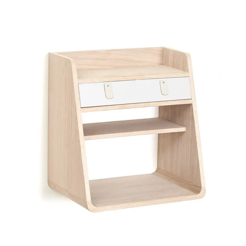 Seulement Aujourd&rsquo;hui Shelving Rangement mural SUZON Chêne/ tiroirs blancsHARTO