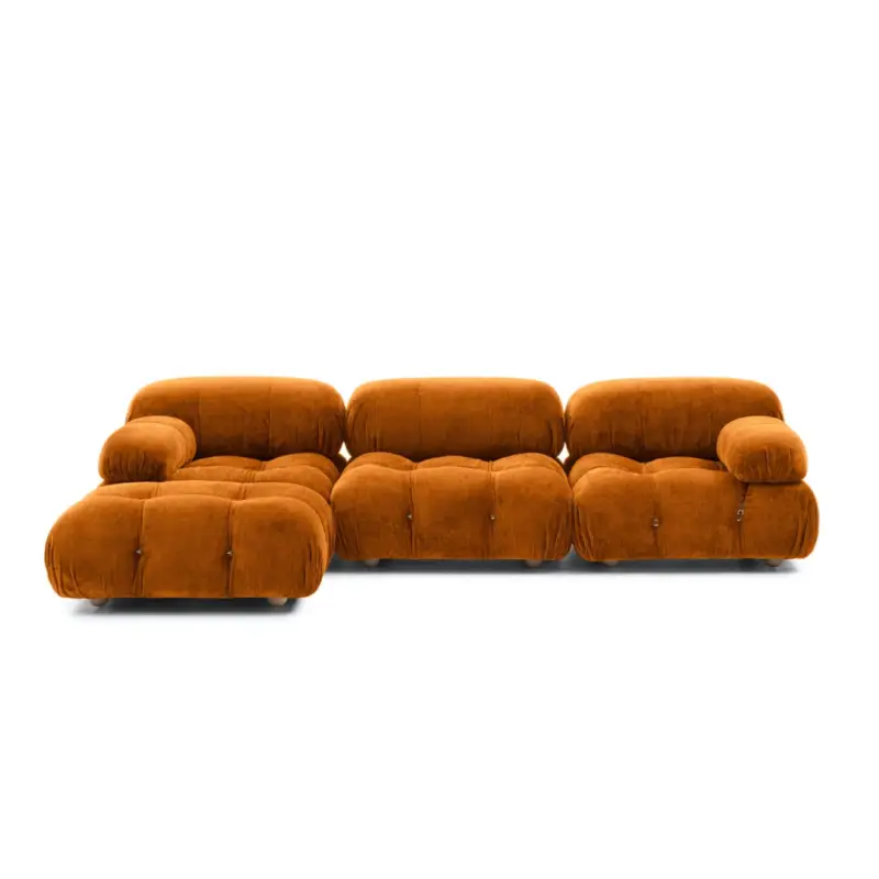 Marque Canapé CAMALEONDA angulaire Chenille Enia Orange CurryB&B ITALIA