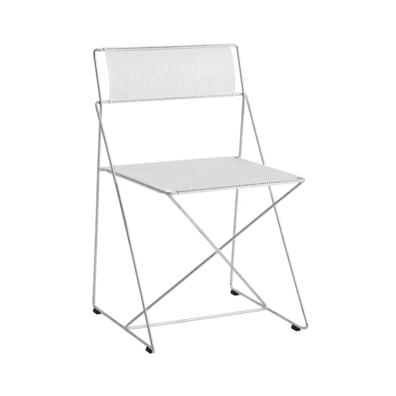 Outdoor Chair and Small Lounge Chair X-LINE galvanised chalk whiteHAY Dernière Chance