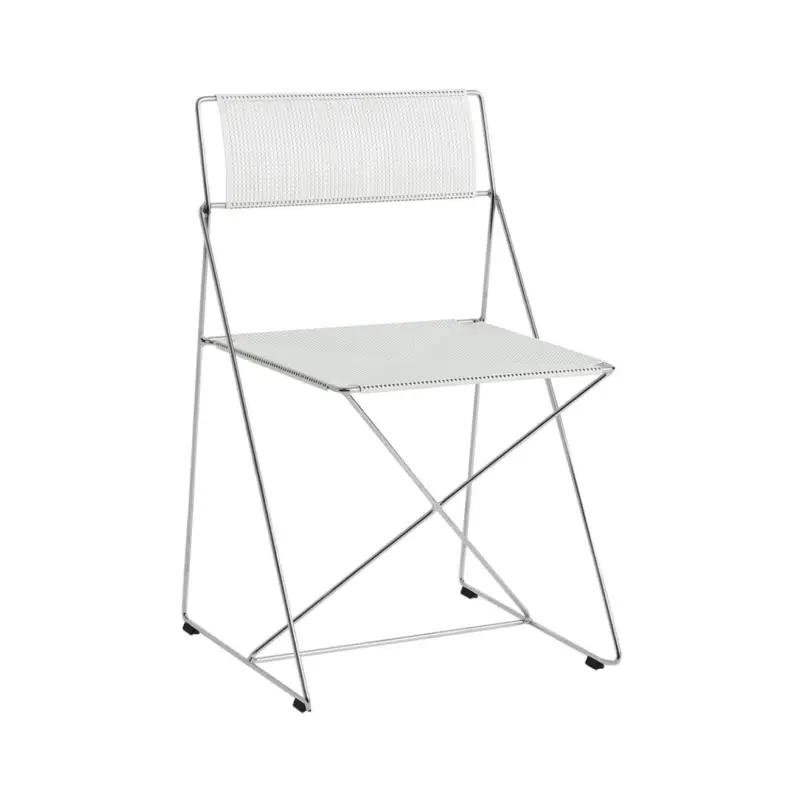 Affaire À Saisir Dining Chair X-LINE chrome/ chalk whiteHAY