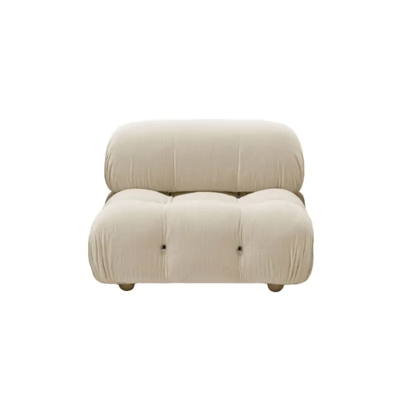 Expédié Aujourd&rsquo;hui Sofa CAMALEONDA single module Chenille Enia Ivory WhiteB&B ITALIA