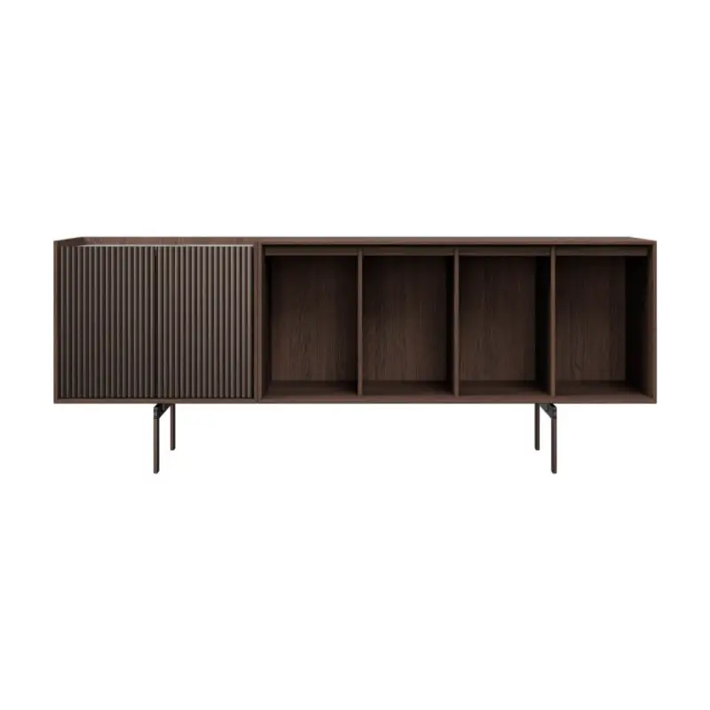 Affaire À Saisir Meuble de rangement Buffet VIPP675 H1 L 180 Chêne foncéVIPP