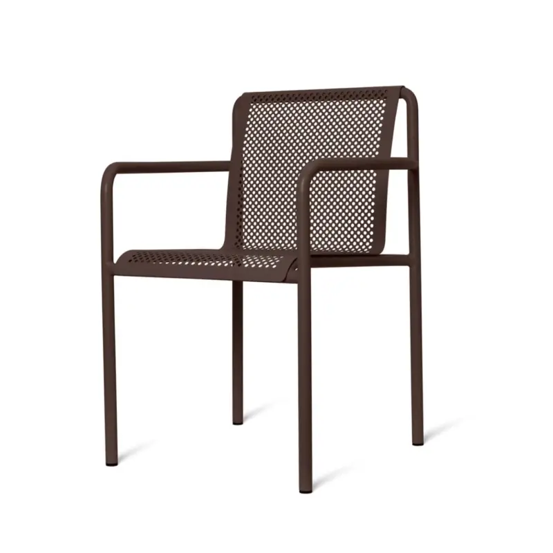 Offre Spéciale Outdoor Chair and Small Lounge Chair DAPPLE W Arms Dark ChocolateFERM LIVING