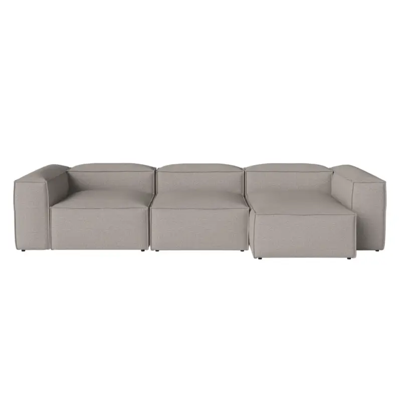 Offre Spéciale Sofa COSIMA Chaise Longue Right340x120 Monza Grey-WhiteBOLIA