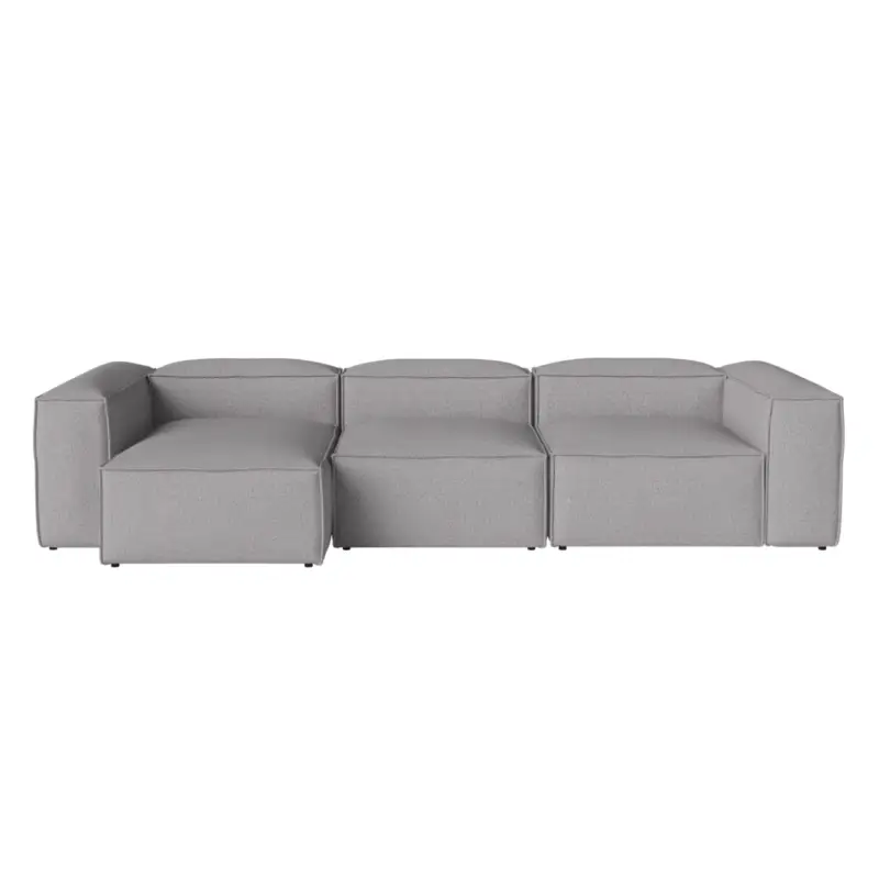Canapé COSIMA Chaise Longue Gauche 340×120 Monza Light GreyBOLIA Soldes