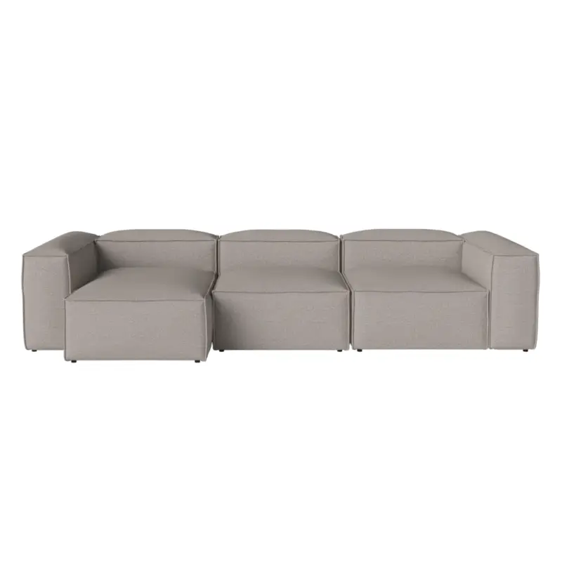 Jusqu&rsquo;à Épuisement Des Stocks Sofa COSIMA Chaise Longue Left 340×120 Monza Grey-WhiteBOLIA