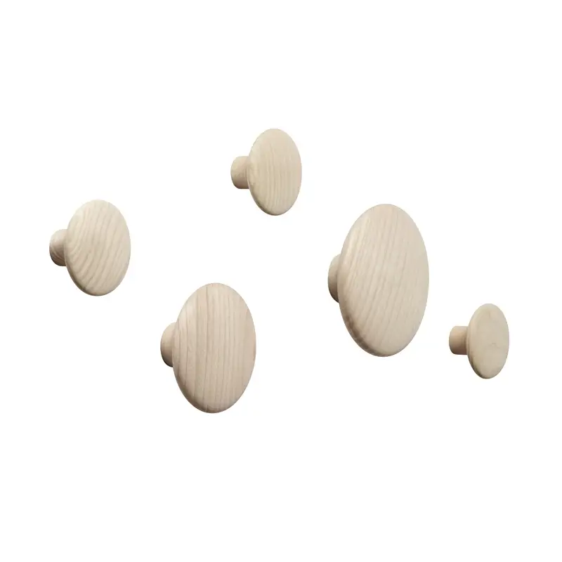Affaire À Saisir Wall Hook Set de 5 patères DOTS ChêneMUUTO