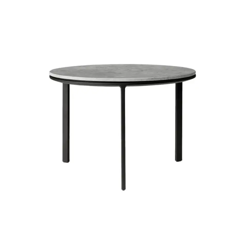 Table basse COFFEE TABLE Ø 60 Marbre Sky grisVIPP Petit Prix