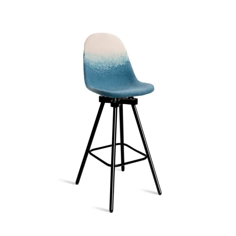 Bar Stool GRAVENE 7.7 Blue WhiteMAXIMUM Promotion Saisonnière