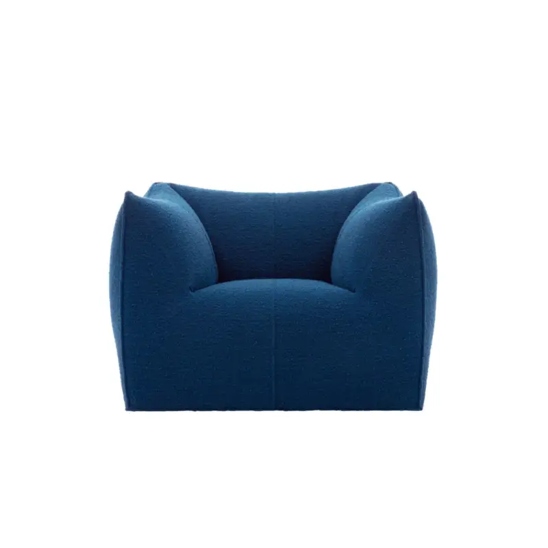 Fauteuil LA BAMBOLA Sila Bouclé bluetteB&B ITALIA Populaire