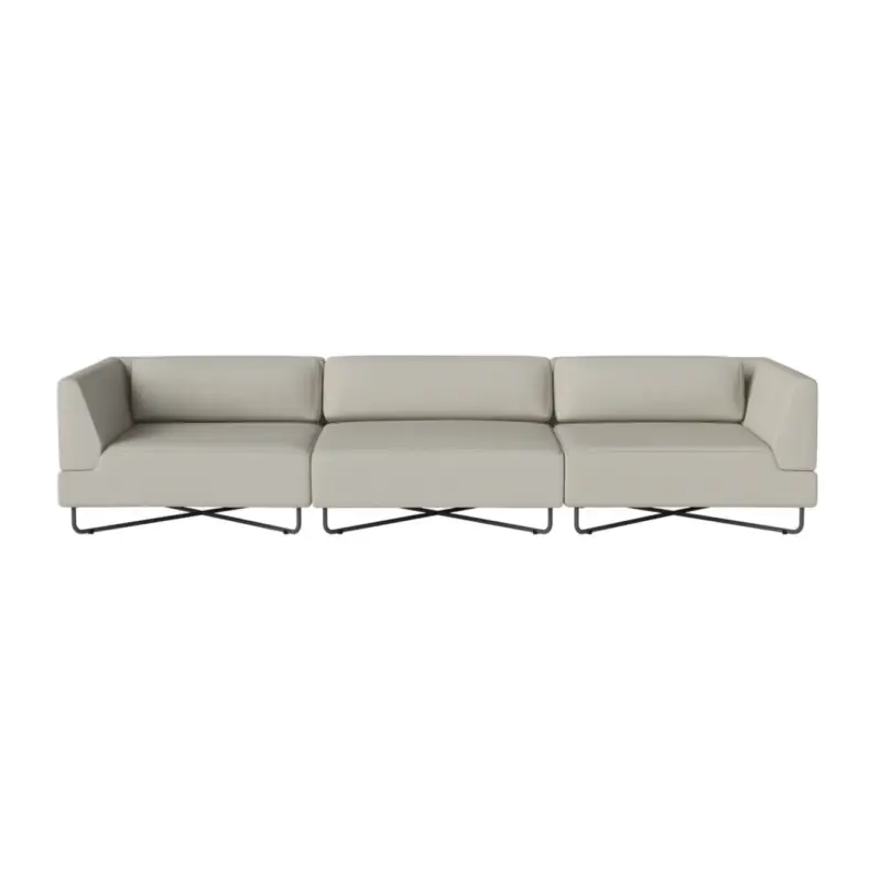 Top Vente Outdoor Sofa ORLANDO O2 3 modules Brezza SandBOLIA