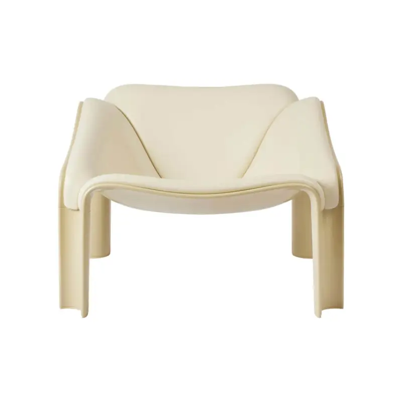 Prix Promo Easy chair F300 Smooth Leather Cream / Pastel GreenGUBI