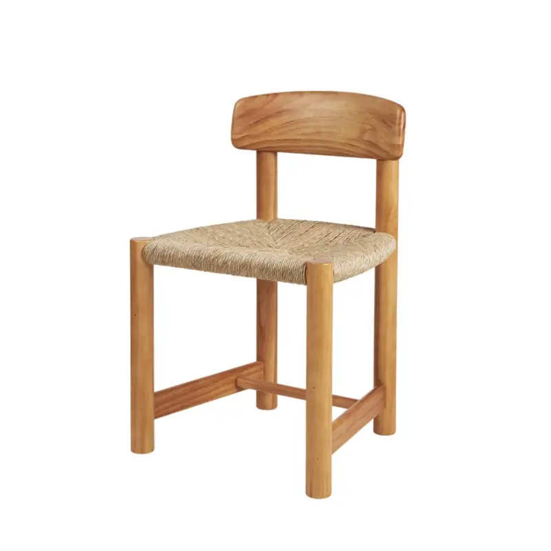Dining Chair DAUMILLER Golden Pine woven seatGUBI Satisfait Ou Remboursé