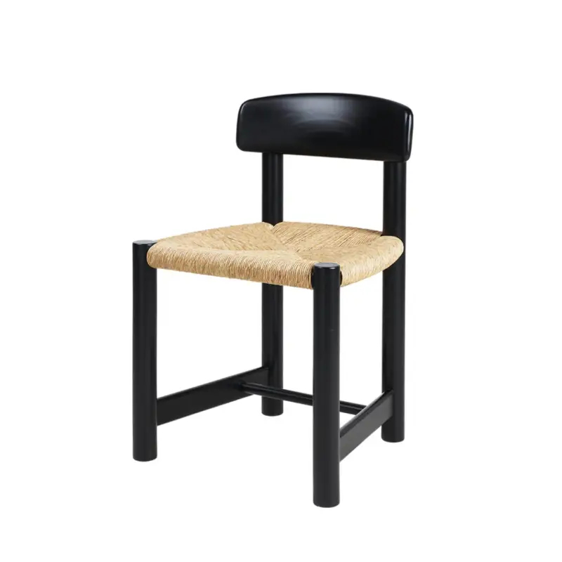 Must-Have Dining Chair DAUMILLER Black Pine woven seatGUBI