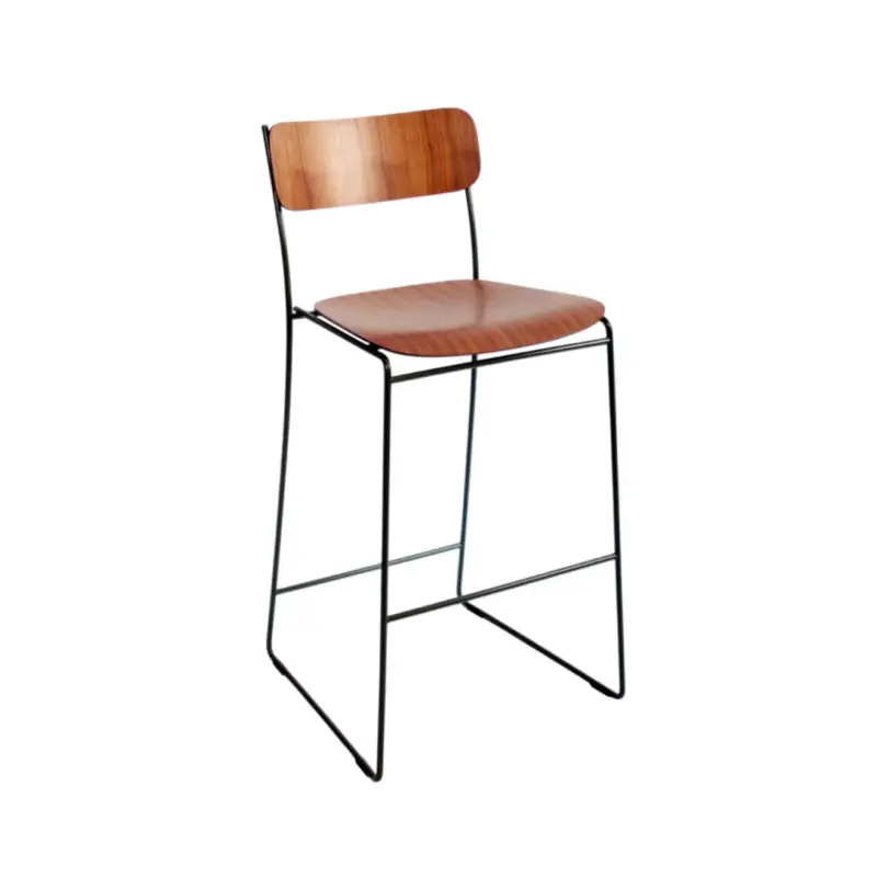 Tabouret haut SEN 65.6 Noyer/ noirNOMA Promotion Saisonnière