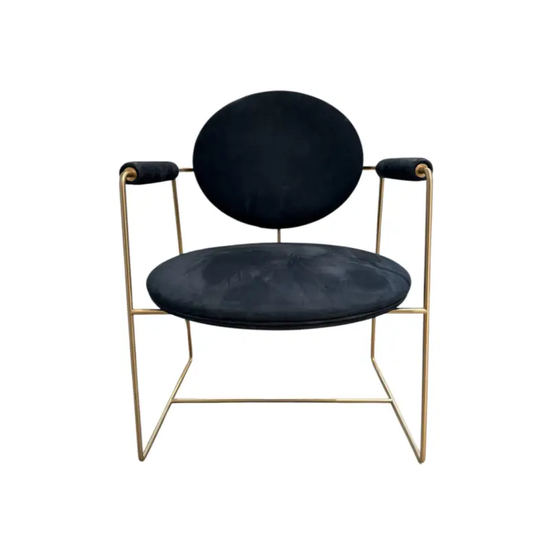 Easy chair GEMMA Bleu FoncéBAXTER MADE IN ITALY Petit Prix