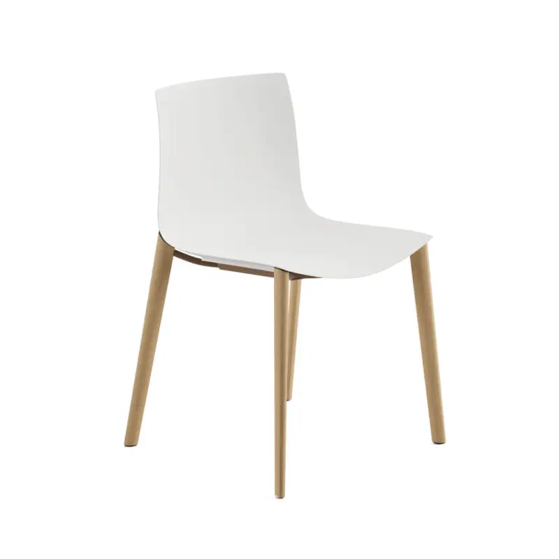 Petit Prix Dining Chair CATIFA RE 46 Wooden Legs Moon whiteARPER