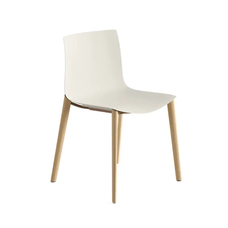 Chaise CATIFA RE 46 Pieds bois IvoireARPER Réduction