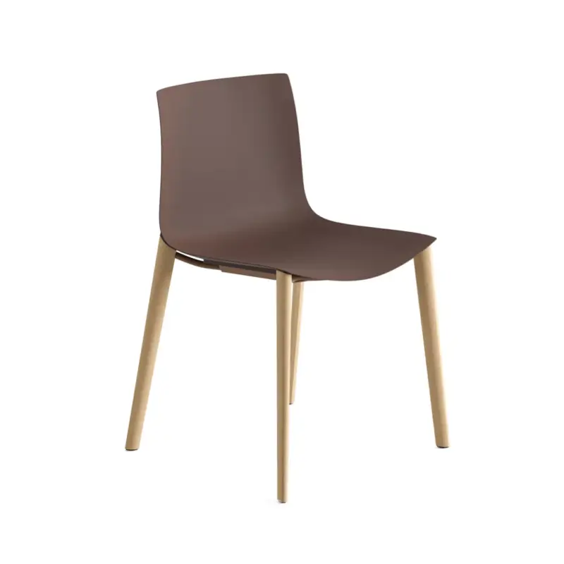 Meilleur Prix Dining Chair CATIFA RE 46 Wooden Legs EspressoARPER