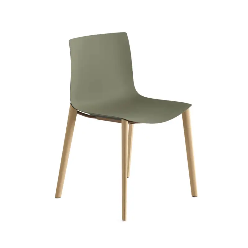 Chaise CATIFA RE 46 Pieds bois Vert de landeARPER Populaire