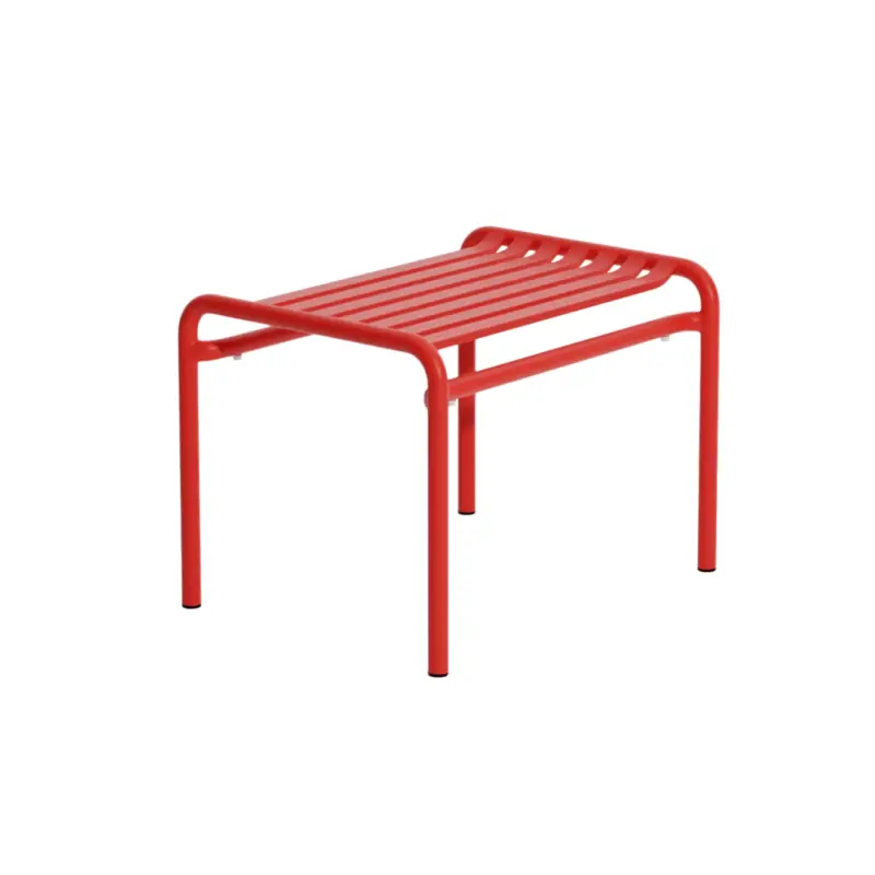 Outdoor Stool WEEK-END footrest RedPETITE FRITURE Meilleure Vente