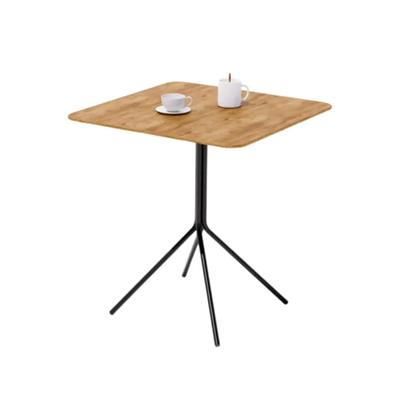 Table KOMBU 84 Carrée Chêne NoirNOMA Certifié