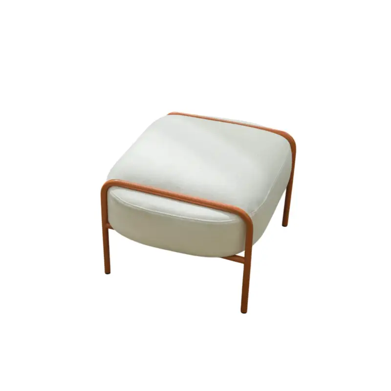 Pouffe LAIME 42 Brown orange/ Arpin écruNOMA Prix Choc