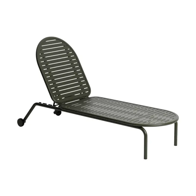 Haute Qualité Bain de soleil, chaise longue et hamac WEEK-END Bain de soleil Vert BouteillePETITE FRITURE