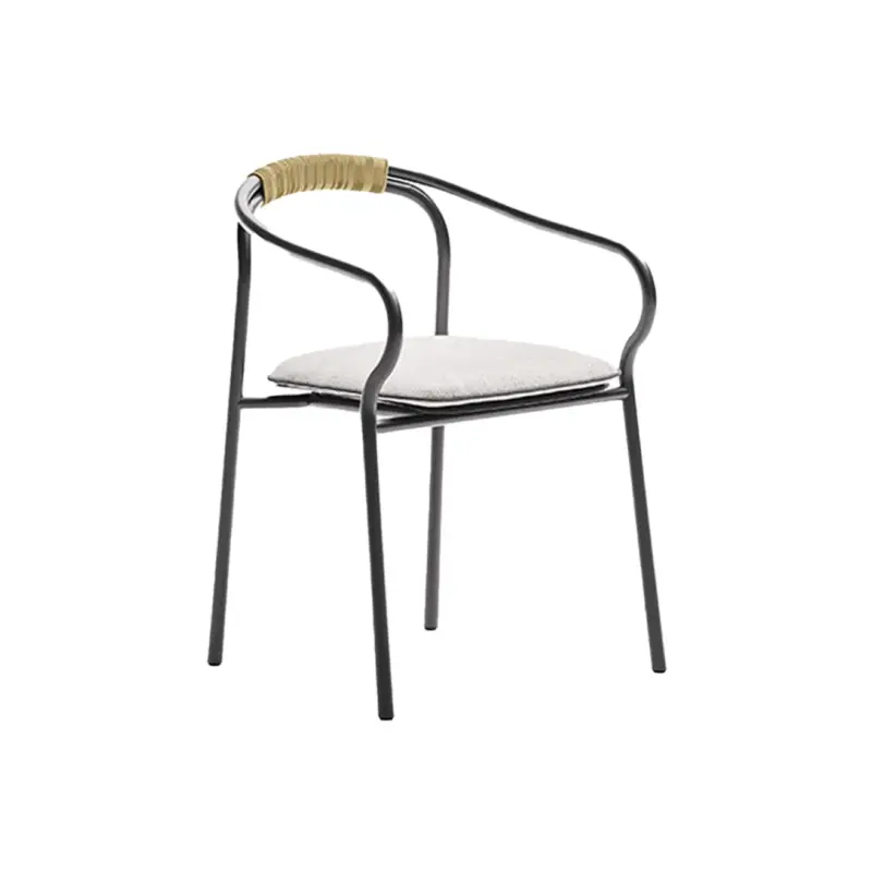 Outdoor Chair and Small Lounge Chair SALO with seat cushion Graphite/ NuvolaUNOPIÙ Offre Spéciale