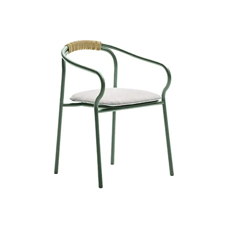 Haute Qualité Chaise extérieure SALO avec coussin d&rsquo;assise Sauge/ NuvolaUNOPIÙ