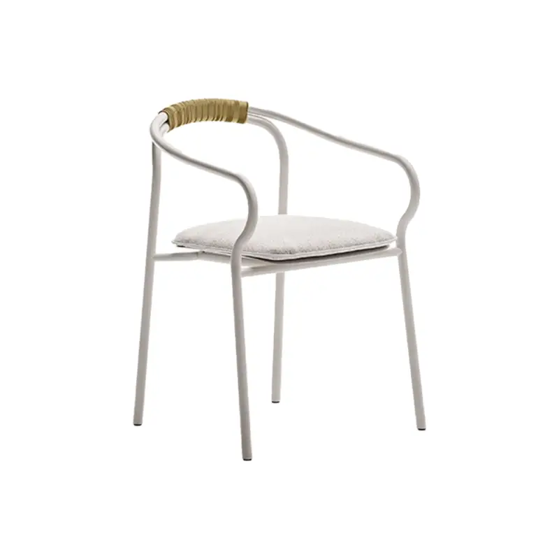 Retour Gratuit Outdoor Chair and Small Lounge Chair SALO with seat cushion Sand/ NuvolaUNOPIÙ
