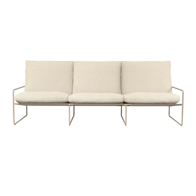 Canapé extérieur DESERT PURE BLOUCLÉ 3 places Blanc casséFERM LIVING Prix Cassé