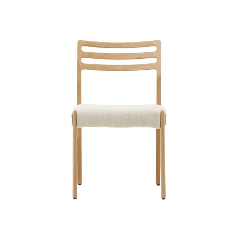 Dining Chair CUDIA Natural Oak / Beige Jandi fabricKAVE HOME Dernier Modèle