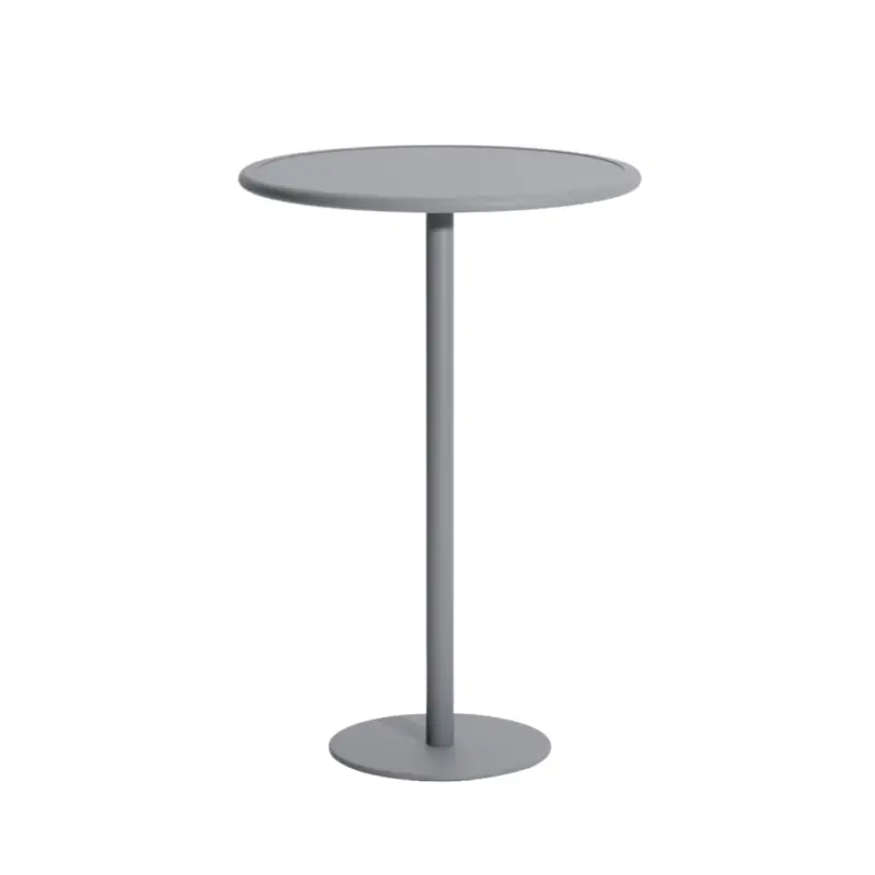 Table extérieure Mange-debout WEEK-END rond Gris PierrePETITE FRITURE Acheter En Ligne