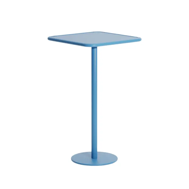 Usine Directe Outdoor Table WEEKEND square pedestal table Sky BluePETITE FRITURE