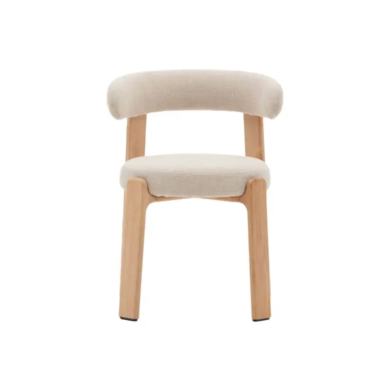 Offre Limitée Chaise GRANITE Tissu Chenille beige / Frêne naturelKAVE HOME