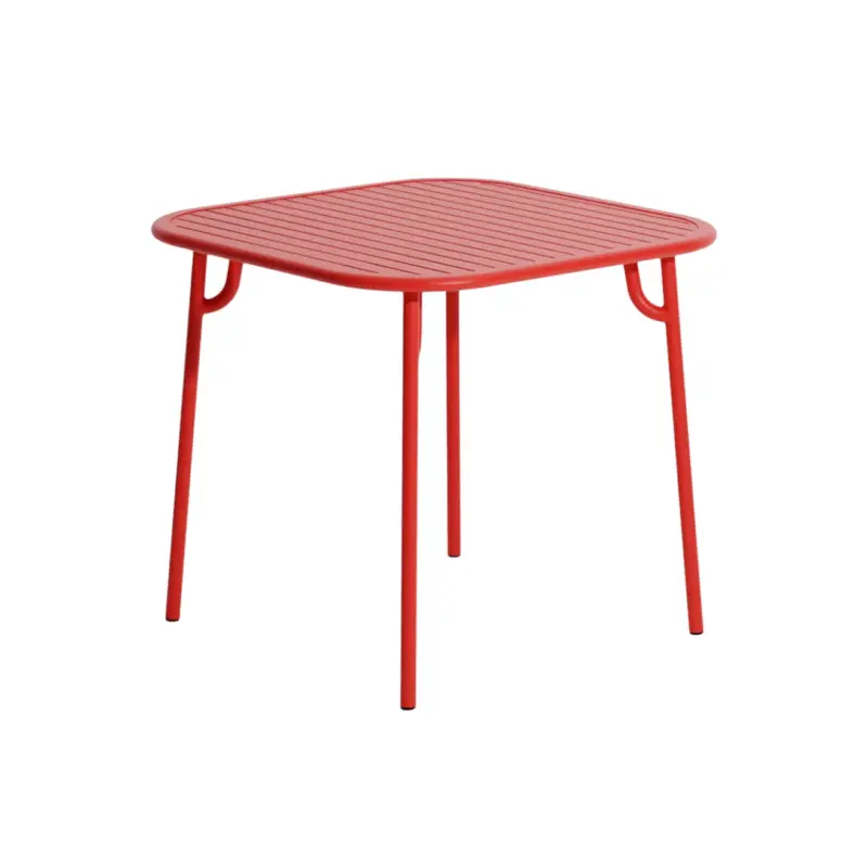 Seulement Aujourd'hui Table extérieure WEEK-END 85x85 RougePETITE FRITURE