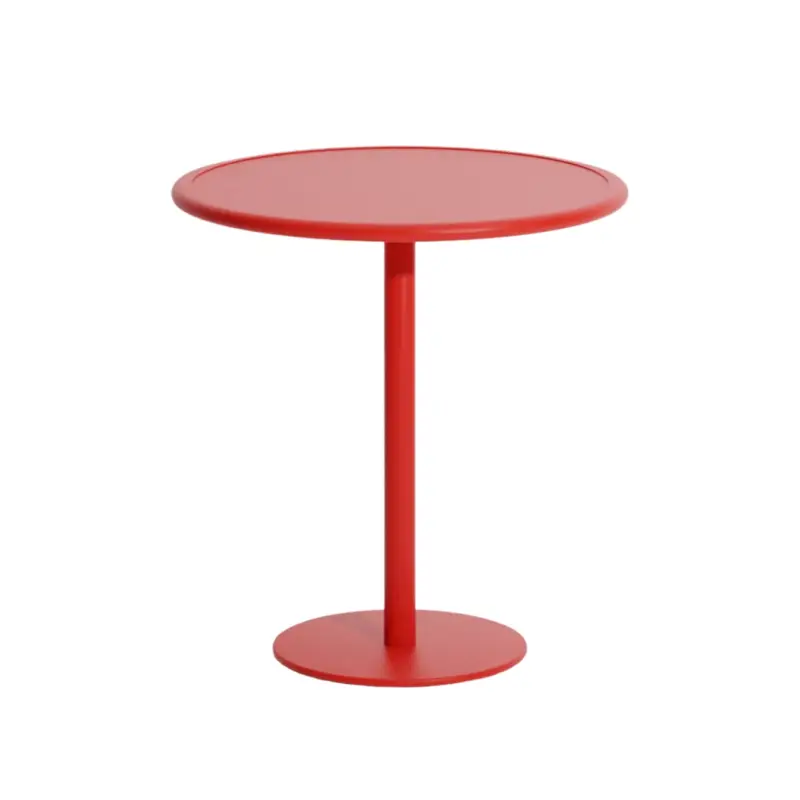 Offre Limitée Table extérieure WEEK-END ronde RougePETITE FRITURE