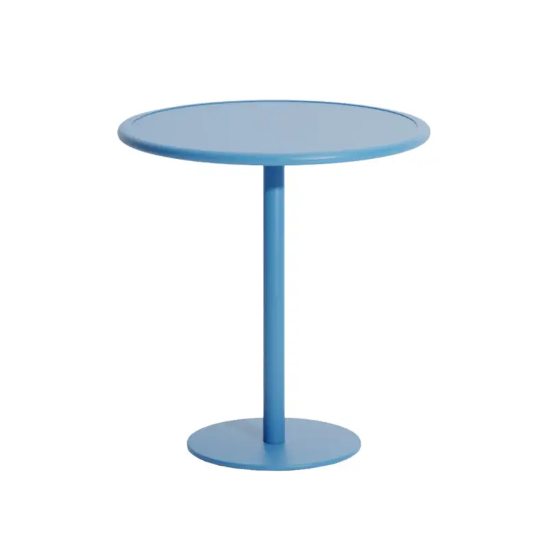 Table extérieure WEEK-END ronde Bleu CielPETITE FRITURE Promotion
