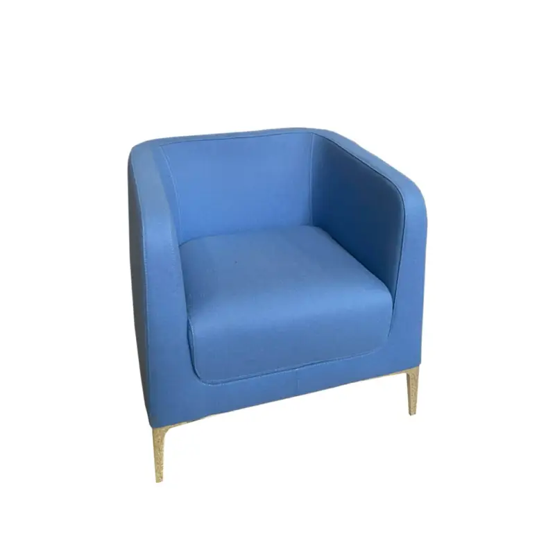 Quantité Limitée Easy chair ALPHABET DELTA Bleu Fabric / ChromeSEGIS