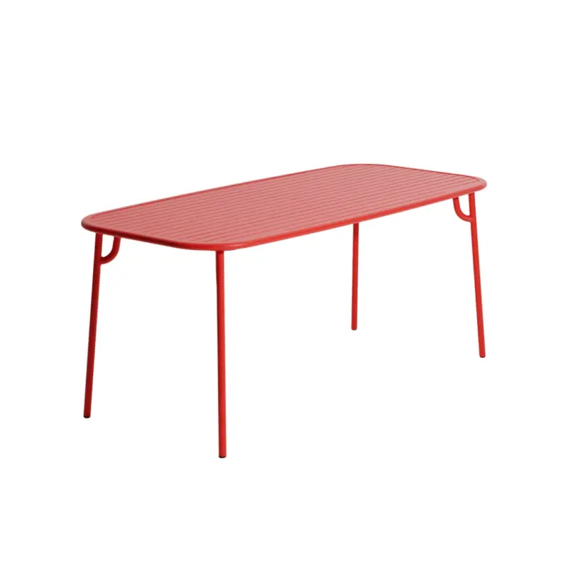 Meilleur Prix Table extérieure WEEK-END rectangulaire RougePETITE FRITURE