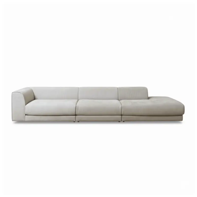 Achat Immédiat Sofa RAFAEL Cuir Nubuck BeigeBAXTER MADE IN ITALY