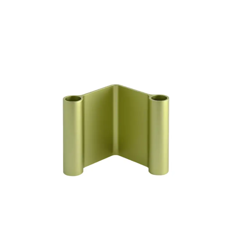 Candle Holder, Candlestick and Candle PAIR H 11 GreenMUUTO Offre Limitée