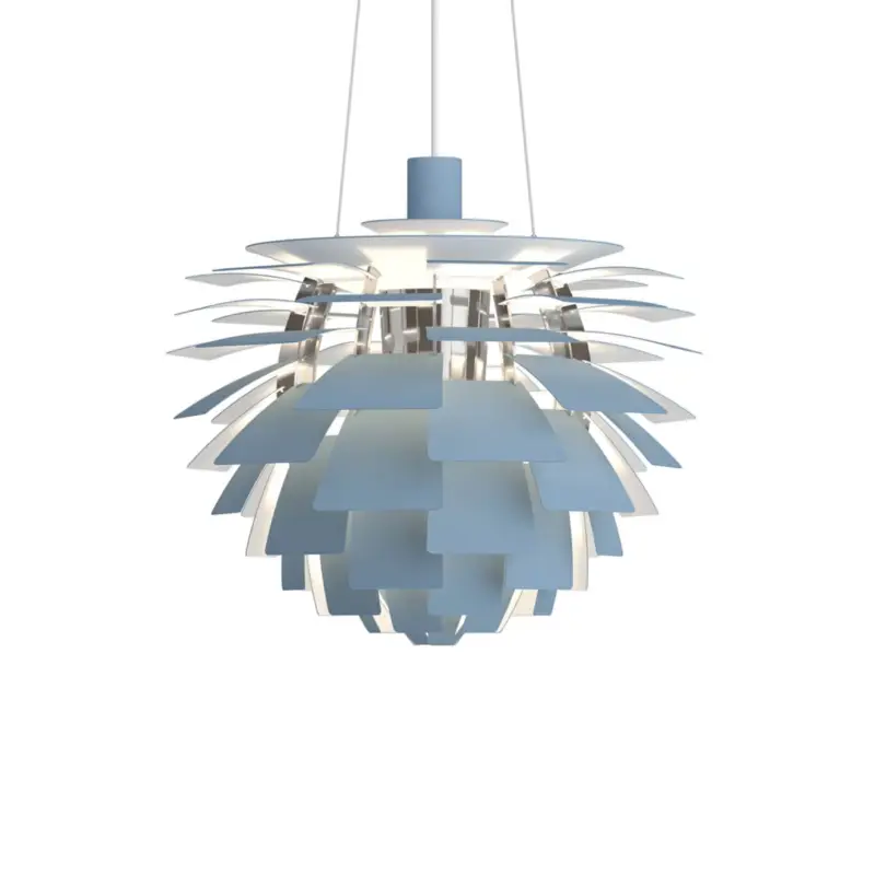 Pendant Light PH ARTICHOKE Ø48 Dusty Blue/ chromeLOUIS POULSEN Petit Prix