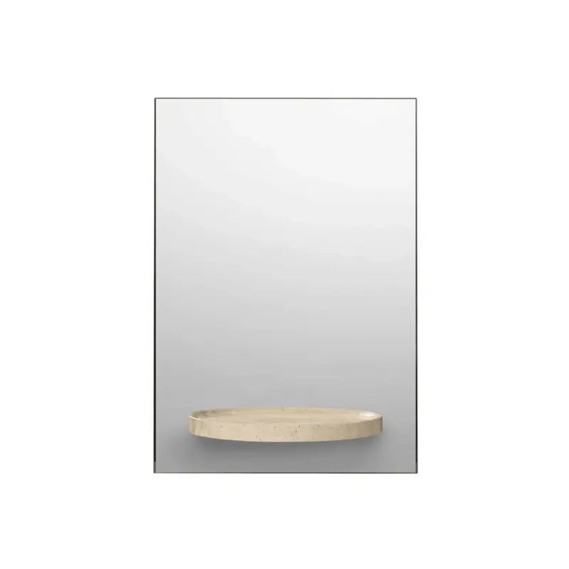Seulement Aujourd'hui Miroir SYMMETRY Verre /TravertinFERM LIVING