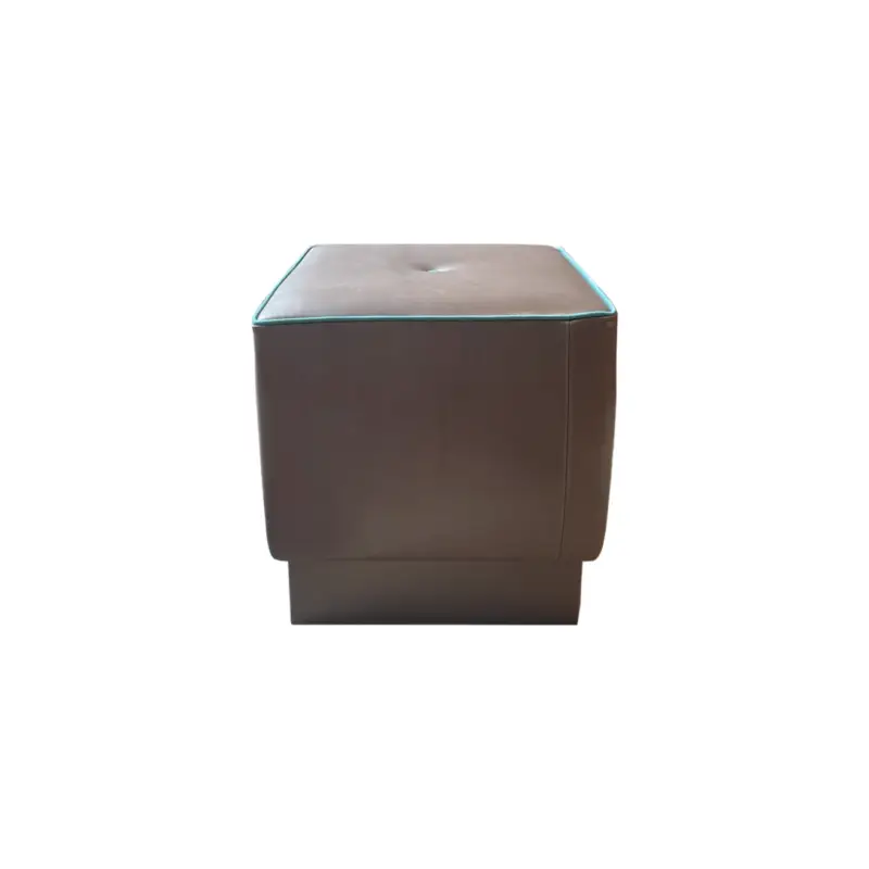 Pouffe ANAIS Aniline Leather Brown / GreenBAXTER MADE IN ITALY Must-Have