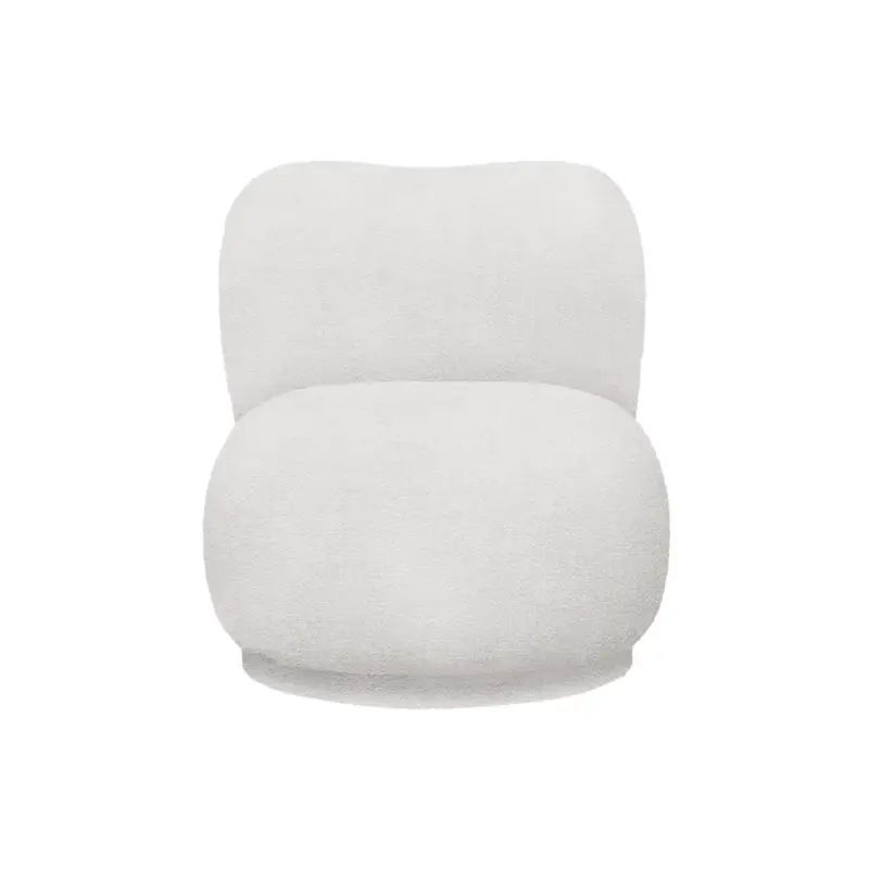 Réduction Easy chair RICO PICCOLO Swivel Bouclé Off WhiteFERM LIVING
