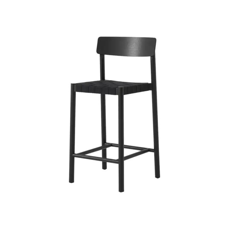 Tabouret haut BETTY TK12 Frêne noir / NoirAND TRADITION Super Prix