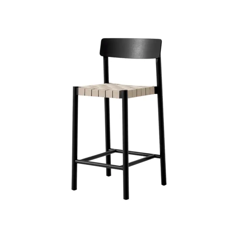 Jusqu'à Épuisement Des Stocks Bar Stool BETTY TK12 Black ash / NaturalAND TRADITION