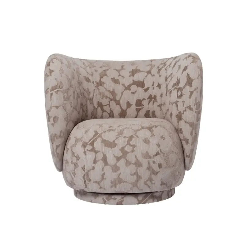 Fauteuil RICO Fixe Cilla TaupeFERM LIVING Meilleur Choix